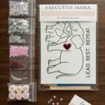 Strength & Calm: Elephant Sequin DIY Kit (8″ x 10″) for Adults & Kids
