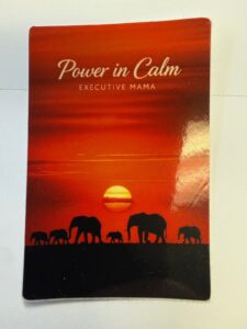 Power in Calm – Inspirational Elephant Sticker