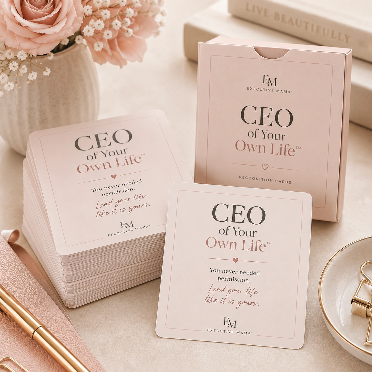 Executive Mama CEO of Your Own Life recognition cards